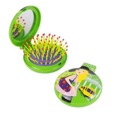 Brosse à cheveux miroir 2 en 1 - Lady Retro Berlinoise