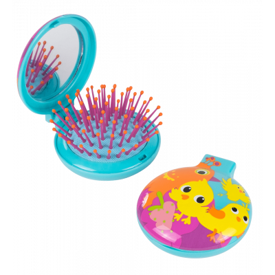 Brosse à cheveux miroir 2 en 1 - Lady Retro Enfants Cocotte