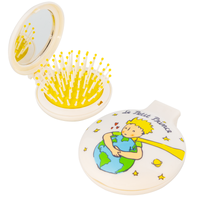 Brosse à cheveux miroir 2 en 1 - Lady Retro Enfants Le Petit Prince Jaune