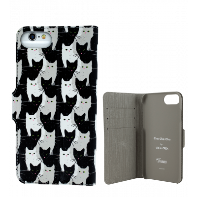 Coque à clapet pour iPhone 6 Plus, 7 Plus - Iwallet Cha Cha Cha