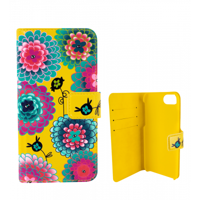 Coque à clapet pour iPhone 6 Plus, 7 Plus - Iwallet Dahlia