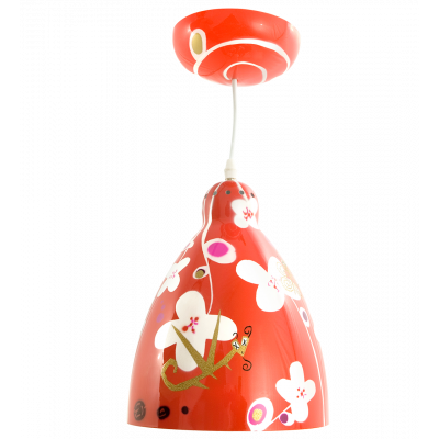 Seconde chance - Lampe suspension - Globe Trotter White Flower