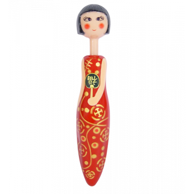 Retractable ballpoint pen - Girl Pen CH/RD