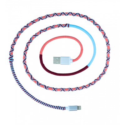 Câble pour iPhone - Salsa Rose / Rouge