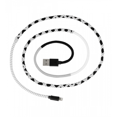 Câble pour iPhone - Salsa Blanc / Noir